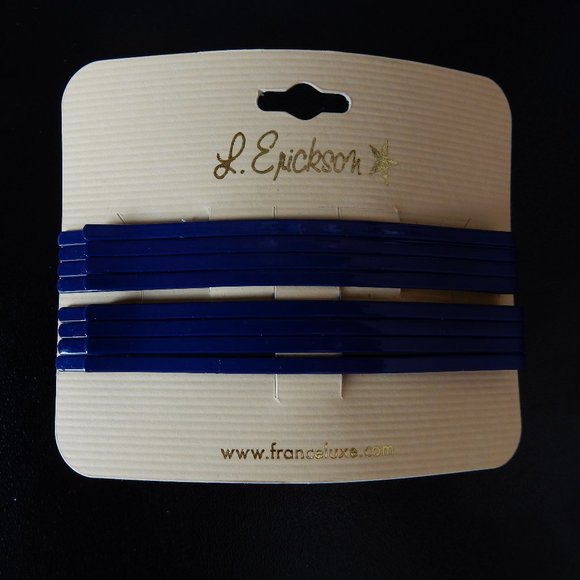 L. ERICKSON Lapis Blue Hair Pins - Picture 2 of 3